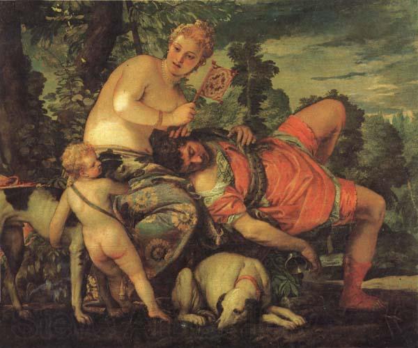 VERONESE (Paolo Caliari) Venus and Adonis Norge oil painting art